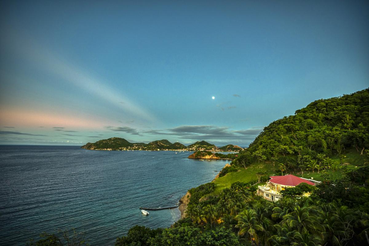 Location villa vue mer aux Saintes Guadeloupe-coucher soleil-38